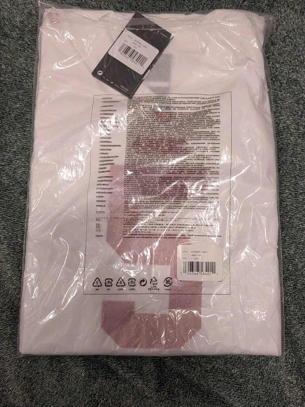 Nike Trey Lance #5 49ers Youth Jersey White NWT Large XL NFL